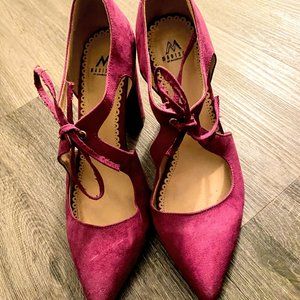 Madison Purple Tie Pumps by ShoeDazzle